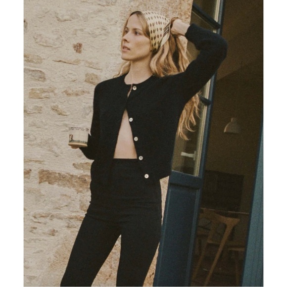 Doen Petra Alpaca Cardigan Black - Picture 2 of 7